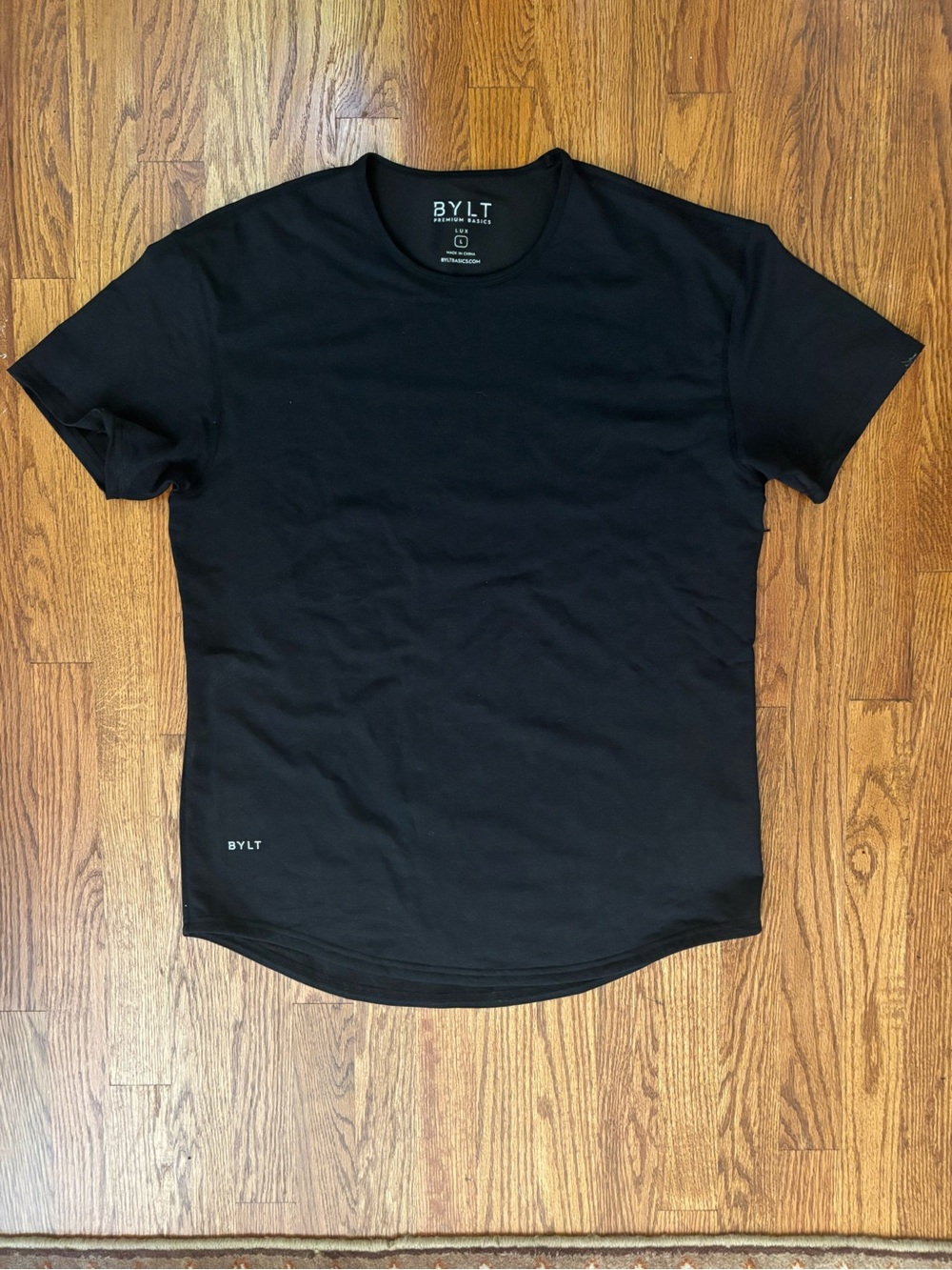 Men's BYLT Black Workout Shirt (Premium Basics) - size Large